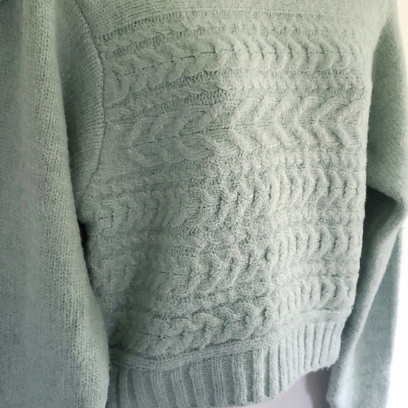 NWT For Love and Lemons Dominique Sweater in Green size small - Picture 7 of 10
